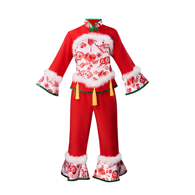 儿童喜庆开门红演出服