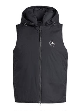 Adidas/阿迪达斯正品SMCPADEDVEST新款女经典黑色马甲棉服JW2038