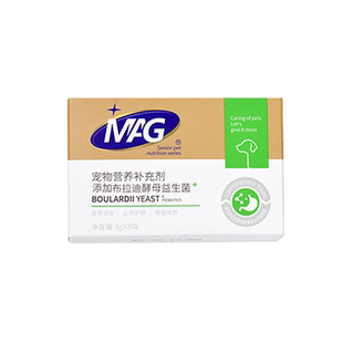 【旺财】MAG宠物布拉迪酵母益生菌幼犬狗狗软便呕吐腹泻挑食8袋装