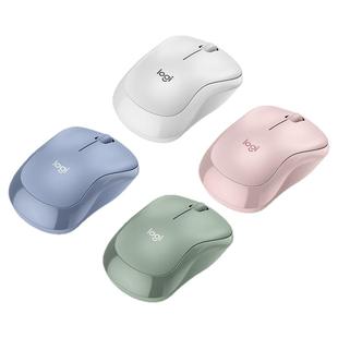 罗技轻音系列M221无线鼠标标办公滑鼠笔记本电脑女生粉色键鼠套装