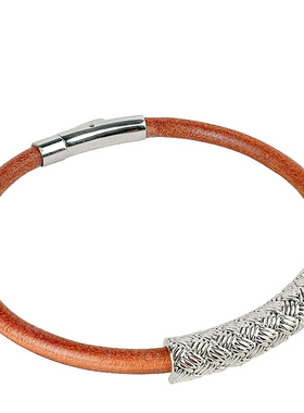 头层牛皮手环男女可戴小众设计