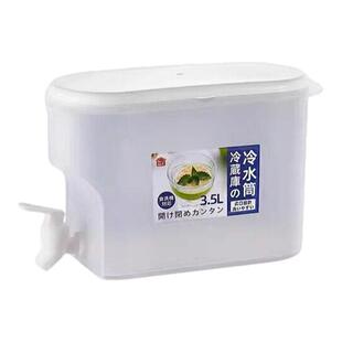 冰箱冷水壶带龙头饮料桶大容量冰水壶家用水果茶凉水壶果汁冷饮桶