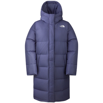 北面女防泼水长款鹅绒服