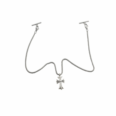 新款复古十字架吊坠衣领链