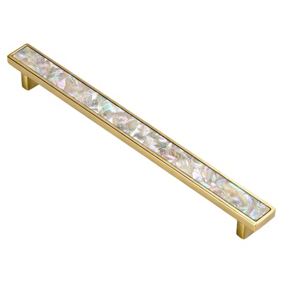 不止铜匠黄铜天然贝壳衣柜门把手