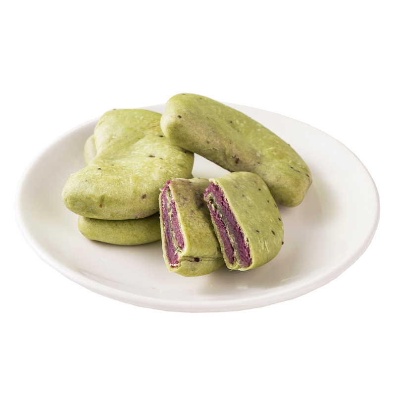 奇亚籽抹茶紫薯芋泥饼0蔗糖