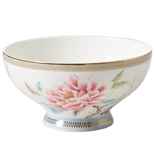 高档骨瓷碗单个米饭碗家用高颜值汤碗陶瓷餐具碗勺碟套装高级精致