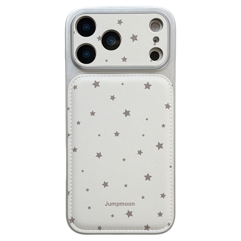 jze ins风奶油白简约星星带挂绳适用苹果17ProMax手机壳iphone15新款16pro少女13日韩15pro全包14防摔手机套