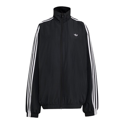 Adidas/阿迪达斯正品三叶草新款女黑白色街头经典夹克外套KD2894