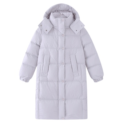 象老大云感泡芙90绒过膝长羽绒服