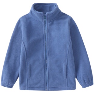 儿童抓绒衣男女童摇粒绒外套学生校服内搭神器冬青少年季加厚内胆