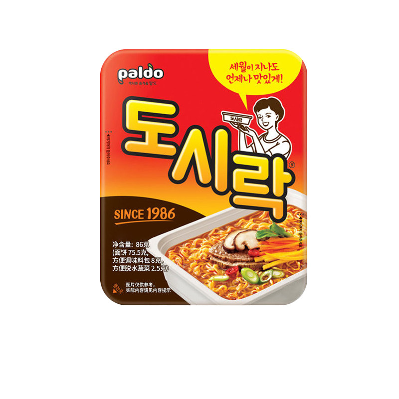 【自营】韩国进口PALDO八道方便拉面泡菜面韩式速食桶装热巴同款