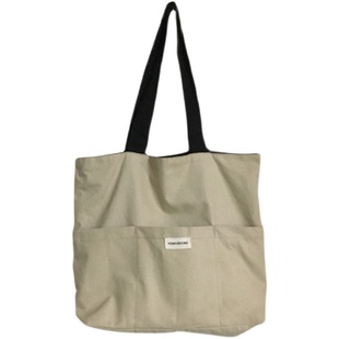 文艺范韩国包包女ins百搭学生上课小众通勤包牛津布单肩包大容量