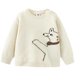 迷你巴拉巴拉男童女童长袖毛衫儿童冬新装针织衫上衣宝宝保暖毛衣