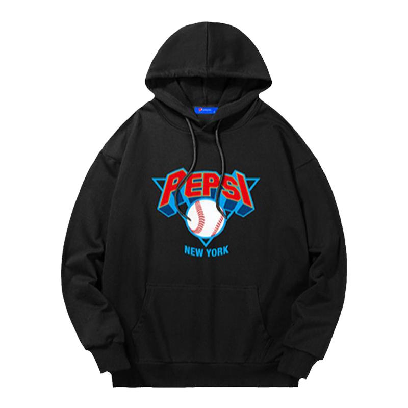 pepsi百事可乐衣服卫衣男女春秋季连帽上衣新款青少年情侣外套潮