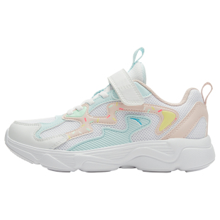 安踏儿童运动鞋女大童2026年春季新款防滑网面透气休闲鞋轻便跑鞋