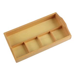 蒙特梭利精细动作训练蒙氏早教益智玩具教具早教三格四格分类托盘