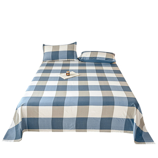 四季通用床单单件非全棉纯棉学生宿舍单人被罩1米2被单枕套三件套