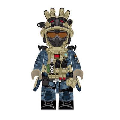 三角洲行动威龙蛟龙突击特战队乐高人仔积木周边兵人模型手办玩具