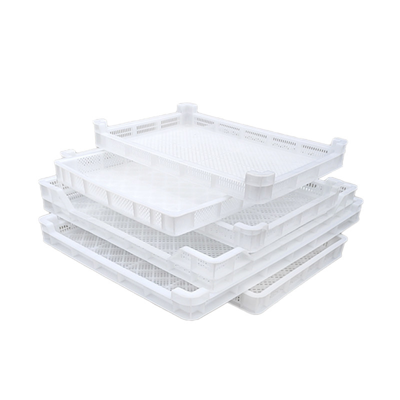 塑料单冻器冷冻盘长方形塑料筛食品级晾晒萝浅筐速冻烘干托盘簸箕