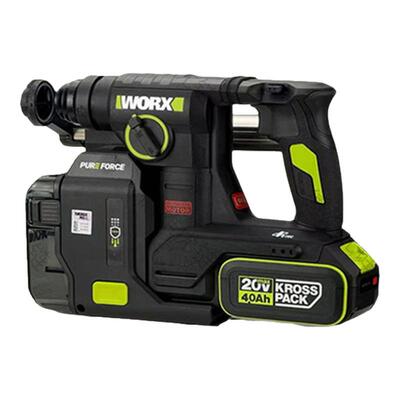 威克士WU384锂电集尘轻锤充电式电锤一体式集尘无刷电锤