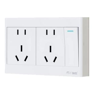 明装插座一开十孔两开关插座面板1开单双控10孔3开15孔插座明线盒