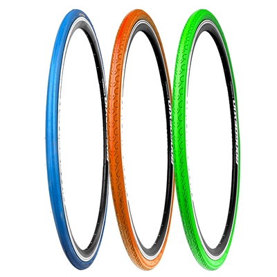 芒果色KENDA公路车胎700×25绿色