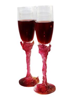 六合春琉璃送朋友礼物新婚摆件