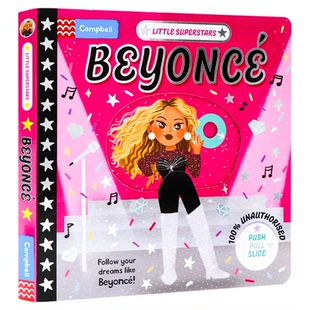 小巨星 碧晶丝 英文原版绘本 Little Superstars  Beyoncé 机关操作书趣味推拉玩具儿童英语读物著名歌手碧昂丝的故事艺术启蒙