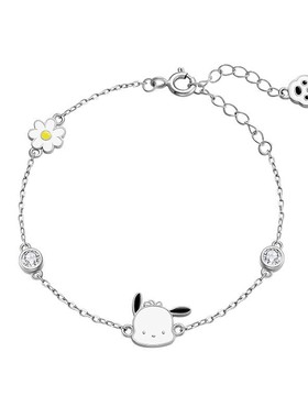 潮色绘x帕恰狗S925银手链女小众礼盒生日圣诞节礼物送女生