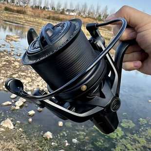 全金属无间隙远投轮纺车轮斜口锚鱼轮锚杆海竿12000型渔轮鱼线轮