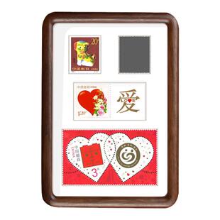 情侣生肖邮票结婚纪念相框属相配对收藏送同事闺蜜仪式感喜庆礼物
