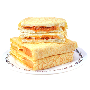 老母家蛋皮面包夹心吐司沙拉酱鸡肉豆粉松卷休闲零食网红早餐整箱