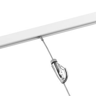 铭装白色挂画器绳线滑动挂画轨道隐藏螺丝客厅挂画可移动画轨挂钩