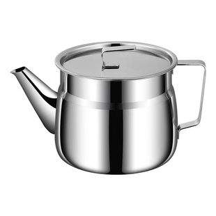 不锈钢滤油壶厨房家用防漏大容量油罐壶过滤油渣储油罐油滤油神器