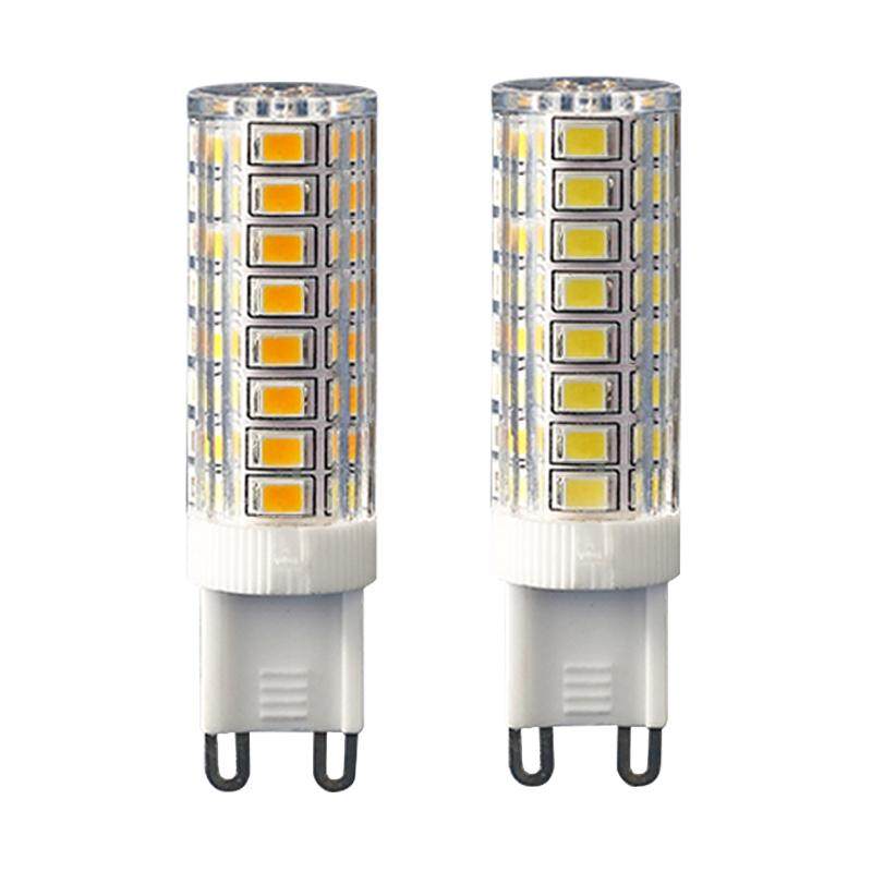 led插口灯泡光源水晶轻奢插脚高亮7W三色变光超亮照明省电灯暖白