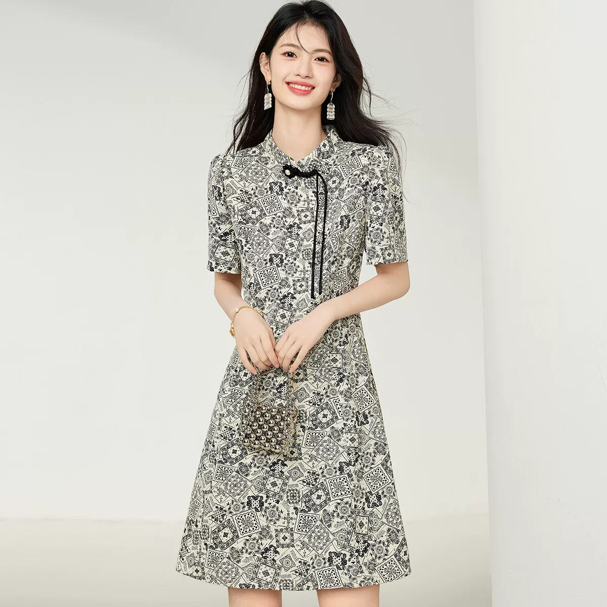 夏娃的女装清仓捡漏~奥特莱斯大牌欧货夏季端庄气质新中式妈妈旗