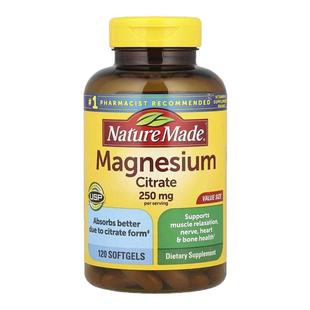 Magnesium Citrate柠檬酸镁软胶囊帮助肌肉神经心脏骨骼肝脏健康