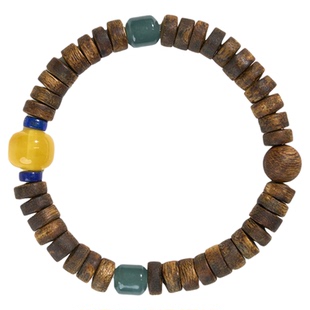 曦光里【钱袋子】财源广进/沉静 莺歌绿奇楠沉香蜜蜡翡翠男女手串