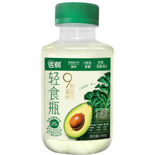 4瓶新希望活润轻食瓶液体沙拉牛油果西梅340g9种果蔬B420低温酸奶