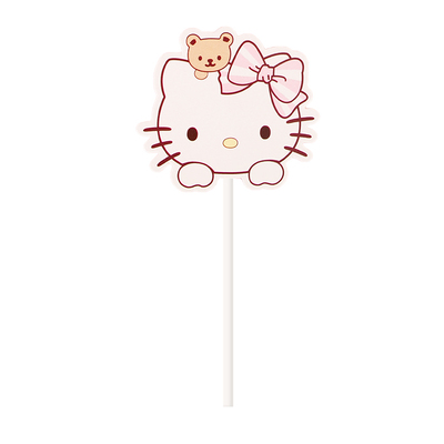 kt猫甜品台装饰推推乐贴纸凯蒂猫