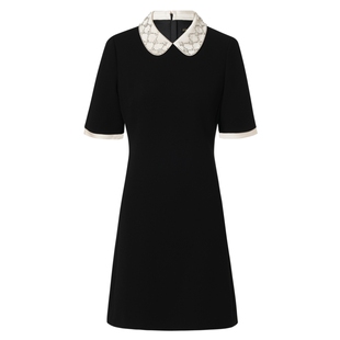 【经典小黑裙】La Koradior拉珂蒂夏季新款赫本风洋装醋酸连衣裙