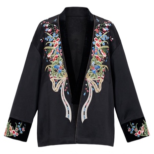 曼加塔【遇见花兰】醋酸新中式风休闲25春外套