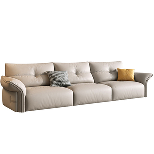 意式办公沙发真皮休闲商务酒店会客接待办公室沙发茶几组合简约