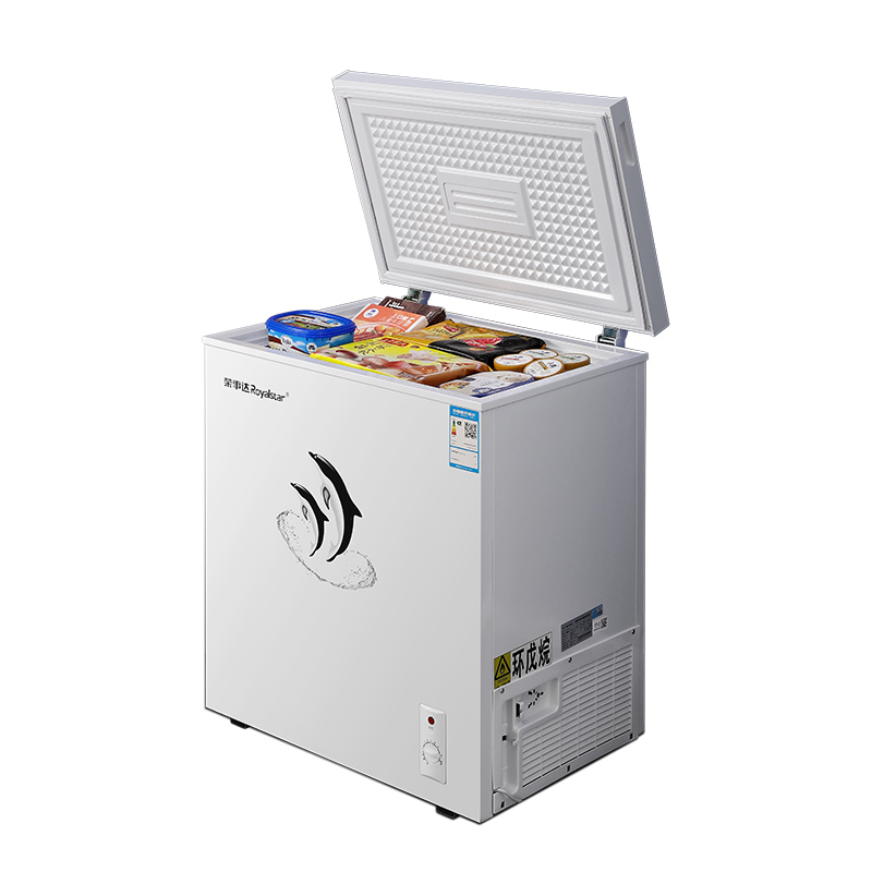 荣事达冰柜家用小型冷冻冷藏大容量卧式冰箱单门保鲜速冻一级冷柜