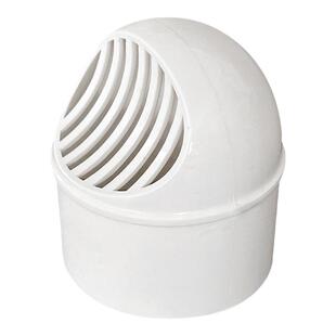 穿墙风帽室内安装卫生间排气管防鸟罩75油烟机止逆阀pvc出风口100