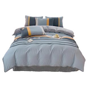 牛奶绒被套单件ab面冬季加绒加厚法兰珊瑚绒单面绒被罩一面全纯棉