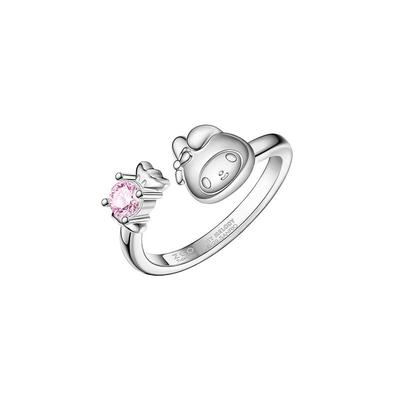 潮色绘三丽鸥美乐蒂戒指女