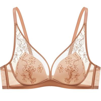 曼妮芬有钢圈长三角内衣单层围