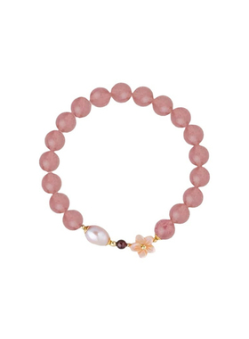 碎冰粉白花手链女夏ins小众